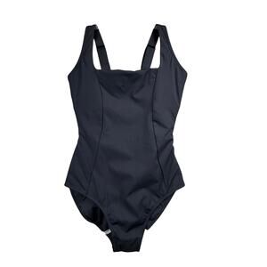 TA3 Squarey One-Piece Swimsuit Lace-Up Shapewear MED X-LONG